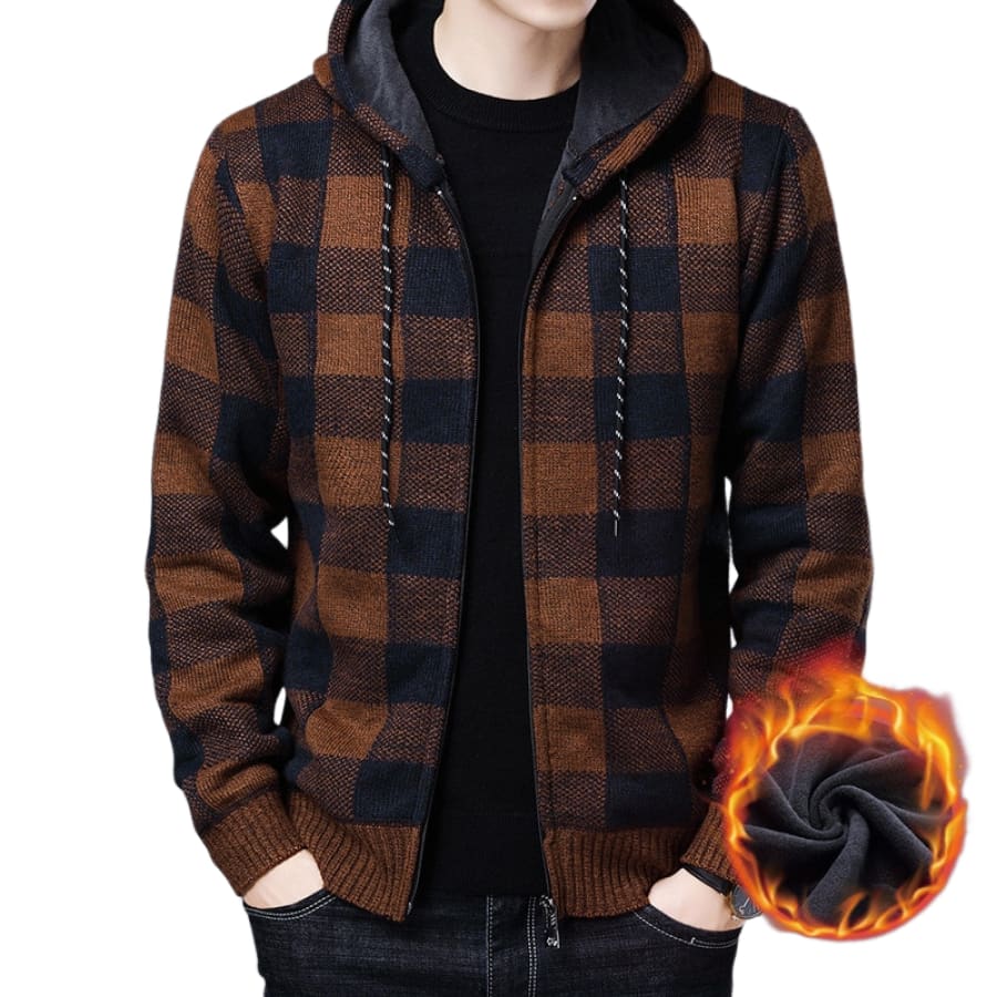 Blusa Masculina com Capuz Flanelada