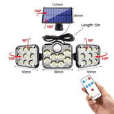 Refletor de LED Energia Solar 3 painéis